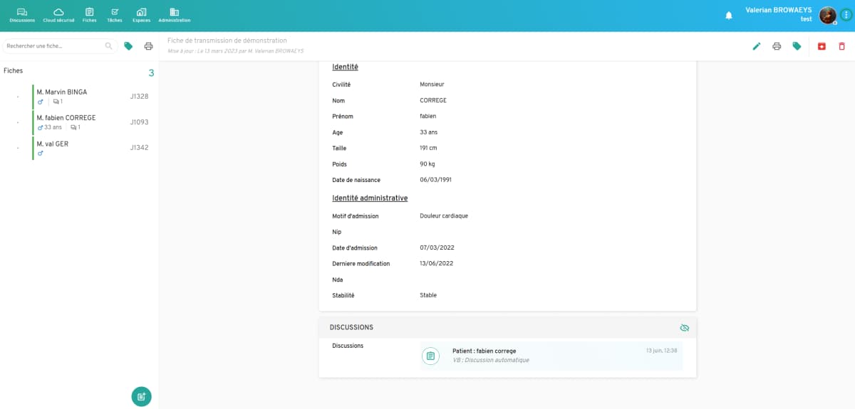 Image from Team'Doc app